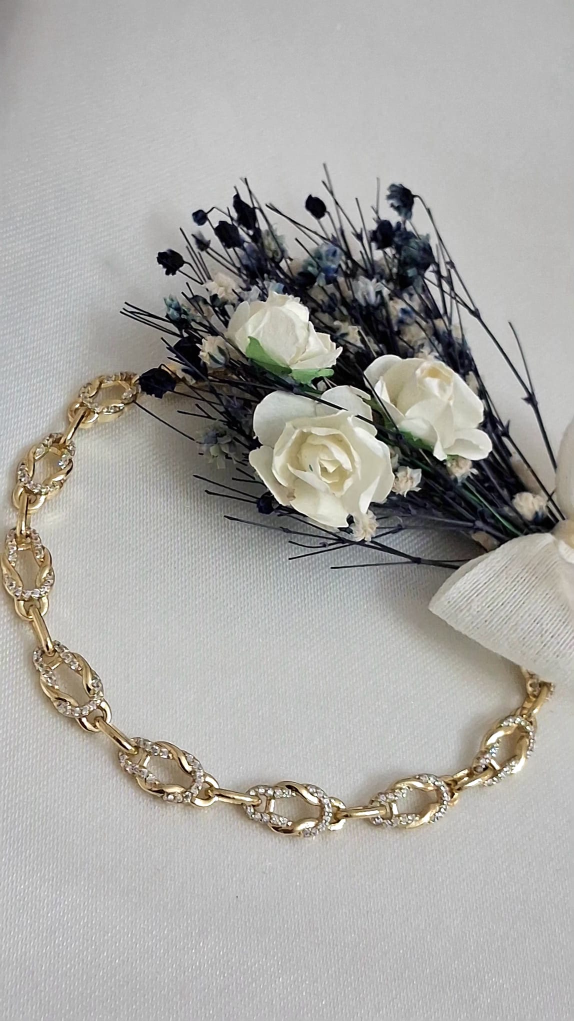 XUPING Bileklik - Oval Zincir ve Taş Detaylı